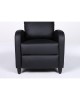 Πολυθρόνα Ανακλινόμενη ArteLibre ATRIA Μαύρο PU 67.5x90x104cm