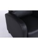 Πολυθρόνα Ανακλινόμενη ArteLibre ATRIA Μαύρο PU 67.5x90x104cm