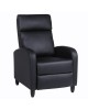 Πολυθρόνα Ανακλινόμενη ArteLibre ATRIA Μαύρο PU 67.5x90x104cm