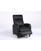 Πολυθρόνα Ανακλινόμενη ArteLibre ATRIA Μαύρο PU 67.5x90x104cm