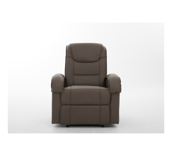 Πολυθρόνα Ανακλινόμενη ArteLibre CELAENO Καφέ PU 80x96x97cm