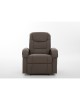 Πολυθρόνα Ανακλινόμενη ArteLibre CELAENO Καφέ PU 80x96x97cm
