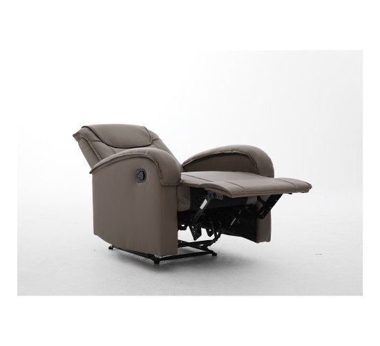 Πολυθρόνα Ανακλινόμενη ArteLibre CELAENO Καφέ PU 80x96x97cm