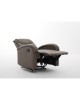 Πολυθρόνα Ανακλινόμενη ArteLibre CELAENO Καφέ PU 80x96x97cm