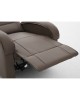Πολυθρόνα Ανακλινόμενη ArteLibre CELAENO Καφέ PU 80x96x97cm