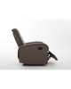 Πολυθρόνα Ανακλινόμενη ArteLibre CELAENO Καφέ PU 80x96x97cm