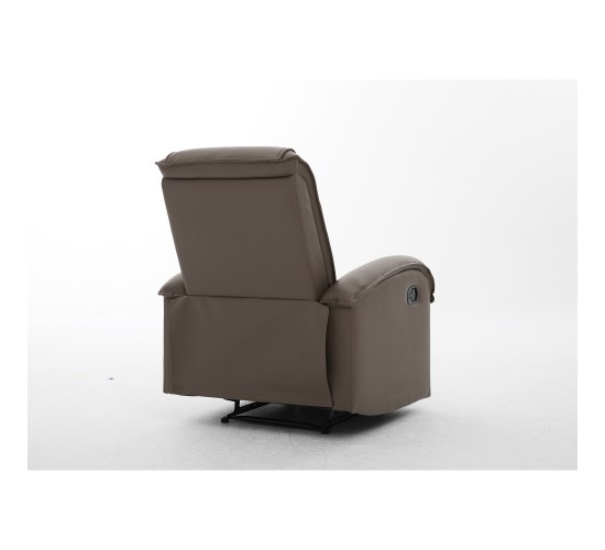 Πολυθρόνα Ανακλινόμενη ArteLibre CELAENO Καφέ PU 80x96x97cm