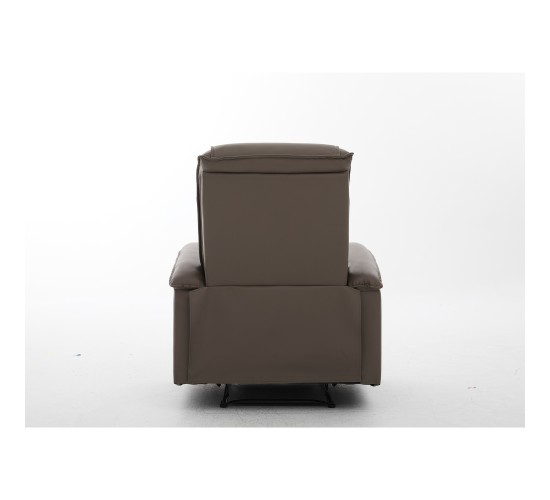 Πολυθρόνα Ανακλινόμενη ArteLibre CELAENO Καφέ PU 80x96x97cm