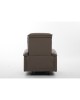 Πολυθρόνα Ανακλινόμενη ArteLibre CELAENO Καφέ PU 80x96x97cm