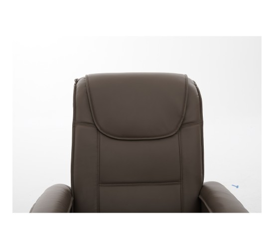 Πολυθρόνα Ανακλινόμενη ArteLibre CELAENO Καφέ PU 80x96x97cm