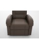 Πολυθρόνα Ανακλινόμενη ArteLibre CELAENO Καφέ PU 80x96x97cm