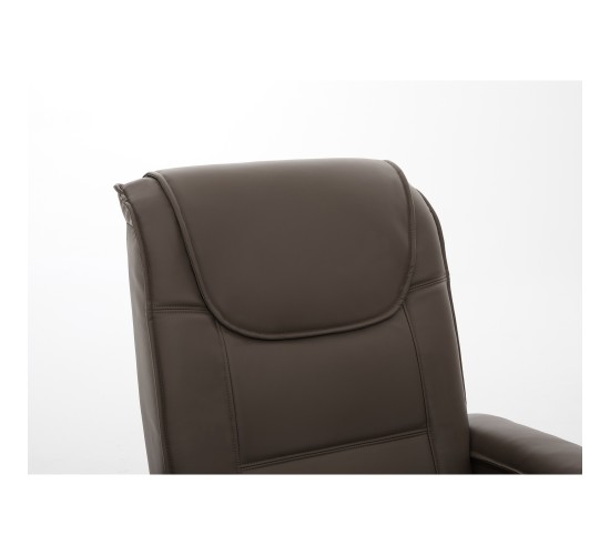 Πολυθρόνα Ανακλινόμενη ArteLibre CELAENO Καφέ PU 80x96x97cm