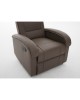 Πολυθρόνα Ανακλινόμενη ArteLibre CELAENO Καφέ PU 80x96x97cm
