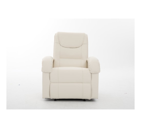 Πολυθρόνα Ανακλινόμενη ArteLibre CELAENO Εκρού PU 80x96x97cm