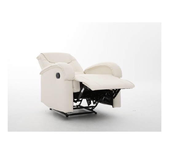 Πολυθρόνα Ανακλινόμενη ArteLibre CELAENO Εκρού PU 80x96x97cm