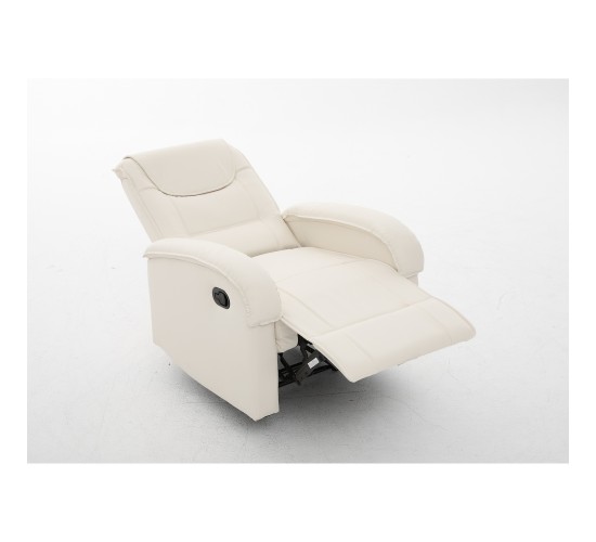 Πολυθρόνα Ανακλινόμενη ArteLibre CELAENO Εκρού PU 80x96x97cm