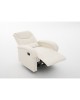 Πολυθρόνα Ανακλινόμενη ArteLibre CELAENO Εκρού PU 80x96x97cm
