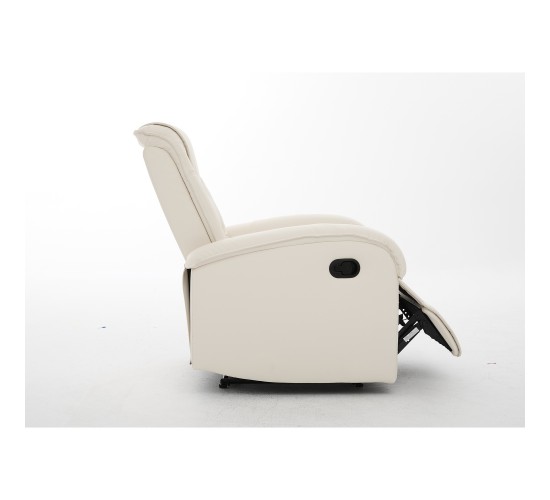 Πολυθρόνα Ανακλινόμενη ArteLibre CELAENO Εκρού PU 80x96x97cm