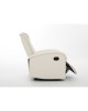 Πολυθρόνα Ανακλινόμενη ArteLibre CELAENO Εκρού PU 80x96x97cm