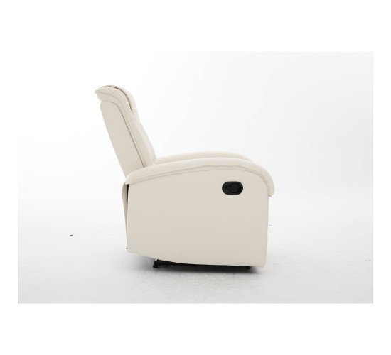 Πολυθρόνα Ανακλινόμενη ArteLibre CELAENO Εκρού PU 80x96x97cm
