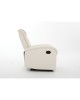 Πολυθρόνα Ανακλινόμενη ArteLibre CELAENO Εκρού PU 80x96x97cm