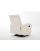 Πολυθρόνα Ανακλινόμενη ArteLibre CELAENO Εκρού PU 80x96x97cm
