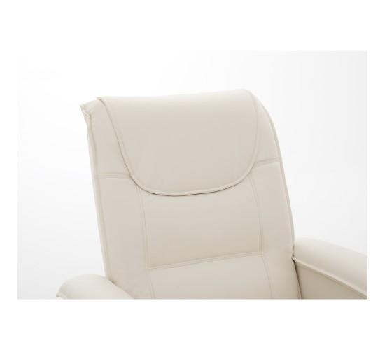 Πολυθρόνα Ανακλινόμενη ArteLibre CELAENO Εκρού PU 80x96x97cm