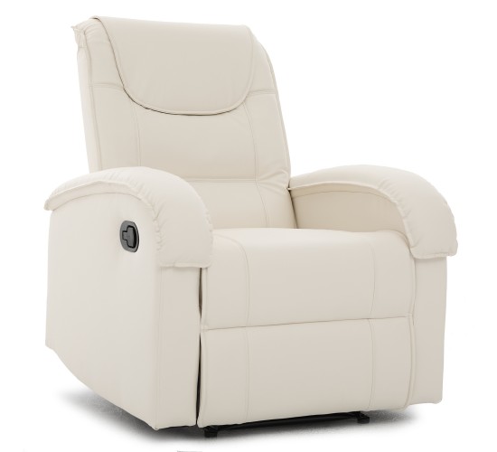 Πολυθρόνα Ανακλινόμενη ArteLibre CELAENO Εκρού PU 80x96x97cm