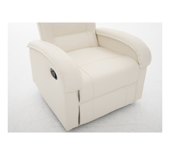 Πολυθρόνα Ανακλινόμενη ArteLibre CELAENO Εκρού PU 80x96x97cm