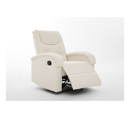 Πολυθρόνα Ανακλινόμενη ArteLibre CELAENO Εκρού PU 80x96x97cm