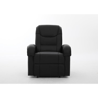 Πολυθρόνα Ανακλινόμενη ArteLibre CELAENO Μαύρο PU 80x96x97cm
