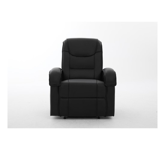 Πολυθρόνα Ανακλινόμενη ArteLibre CELAENO Μαύρο PU 80x96x97cm