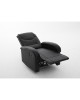 Πολυθρόνα Ανακλινόμενη ArteLibre CELAENO Μαύρο PU 80x96x97cm