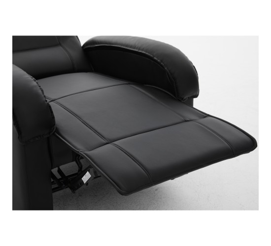 Πολυθρόνα Ανακλινόμενη ArteLibre CELAENO Μαύρο PU 80x96x97cm