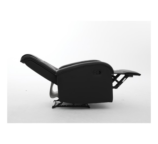 Πολυθρόνα Ανακλινόμενη ArteLibre CELAENO Μαύρο PU 80x96x97cm