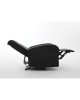 Πολυθρόνα Ανακλινόμενη ArteLibre CELAENO Μαύρο PU 80x96x97cm