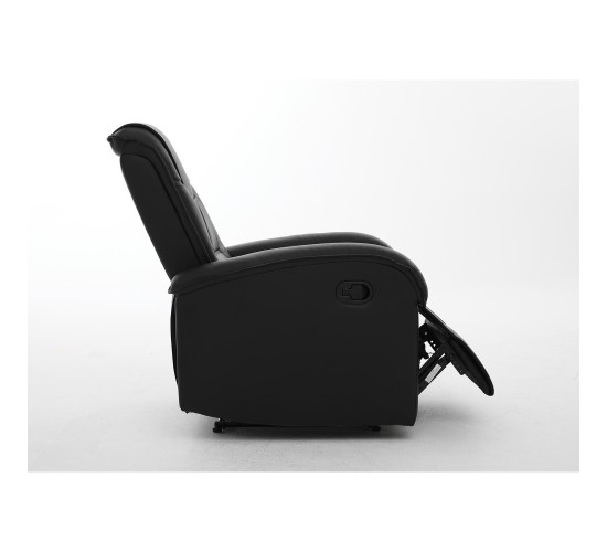 Πολυθρόνα Ανακλινόμενη ArteLibre CELAENO Μαύρο PU 80x96x97cm