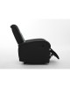 Πολυθρόνα Ανακλινόμενη ArteLibre CELAENO Μαύρο PU 80x96x97cm