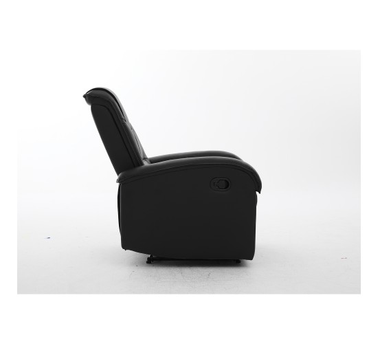 Πολυθρόνα Ανακλινόμενη ArteLibre CELAENO Μαύρο PU 80x96x97cm