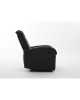 Πολυθρόνα Ανακλινόμενη ArteLibre CELAENO Μαύρο PU 80x96x97cm