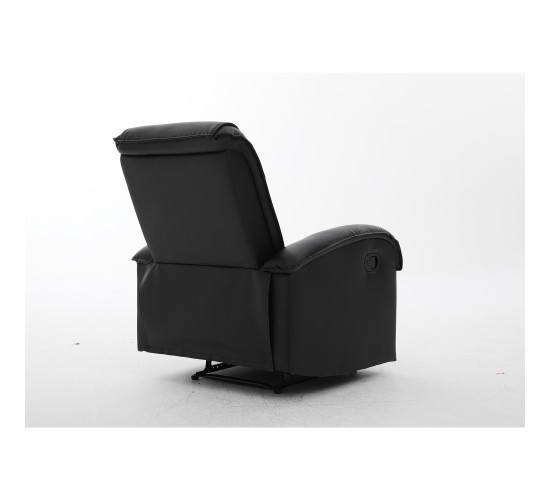 Πολυθρόνα Ανακλινόμενη ArteLibre CELAENO Μαύρο PU 80x96x97cm