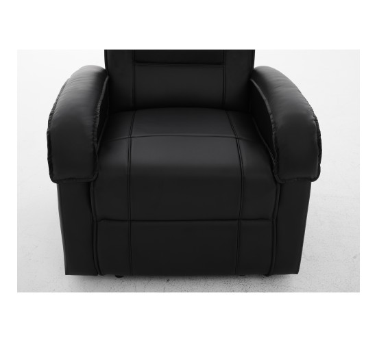 Πολυθρόνα Ανακλινόμενη ArteLibre CELAENO Μαύρο PU 80x96x97cm