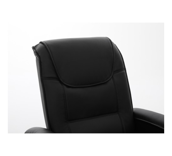 Πολυθρόνα Ανακλινόμενη ArteLibre CELAENO Μαύρο PU 80x96x97cm