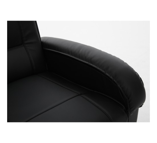 Πολυθρόνα Ανακλινόμενη ArteLibre CELAENO Μαύρο PU 80x96x97cm