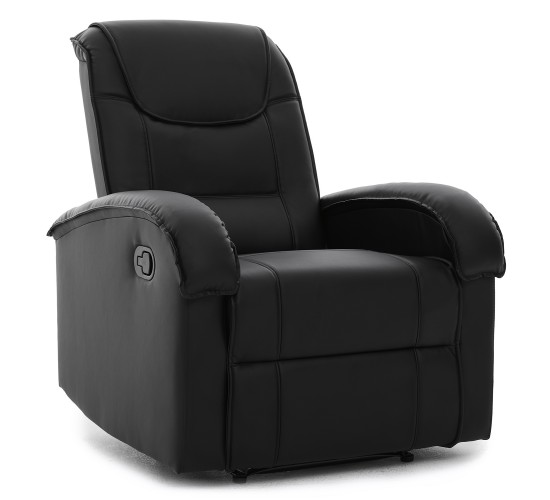 Πολυθρόνα Ανακλινόμενη ArteLibre CELAENO Μαύρο PU 80x96x97cm