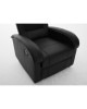 Πολυθρόνα Ανακλινόμενη ArteLibre CELAENO Μαύρο PU 80x96x97cm