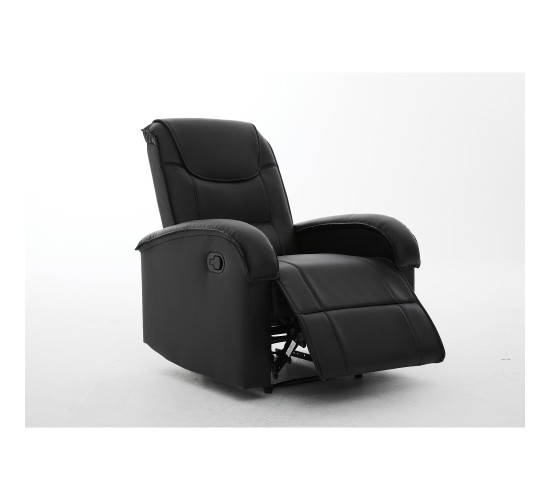 Πολυθρόνα Ανακλινόμενη ArteLibre CELAENO Μαύρο PU 80x96x97cm