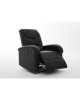 Πολυθρόνα Ανακλινόμενη ArteLibre CELAENO Μαύρο PU 80x96x97cm