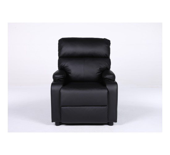 Πολυθρόνα Ανακλινόμενη ArteLibre RANA Μαύρο PU 80x95x103cm