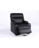 Πολυθρόνα Ανακλινόμενη ArteLibre RANA Μαύρο PU 80x95x103cm
